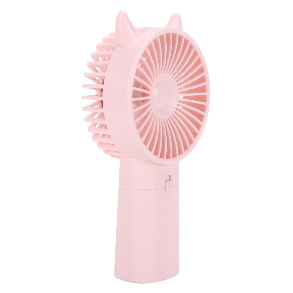 Mini Pink Handheld Fan – Portable, Quiet, 15x8x4cm