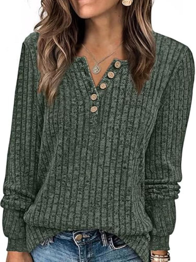 

Женская футболка с длинным рукавом, круглым вырезом, в рубчик, однотонная, с круглым вырезом S темно-зеленого