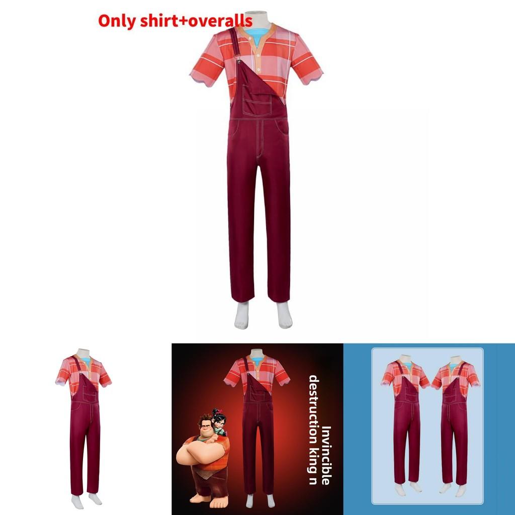 Tenue Cosplay Halloween Wreck It Ralph en Polyester et Design Prêt pour Cosplay pour Fans et Collectionneurs
