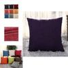 Luxurious Plain Solid Color Throw Pillow Case For Home Decor Linen Cotton Cushion Cover