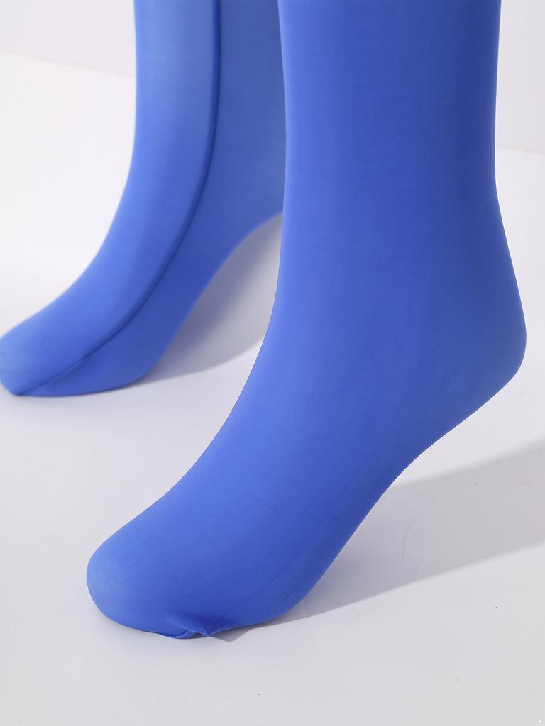 Womens See Through Elastic Footed Bodysuit Long Sleeve Silky Jumpsuit