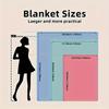 1pc Soft Pink Gingerbread Men & Candy Stripes Flannel Throw Blanket - Christmas Winter Decor Cozy Warm All-Season Couch Bed