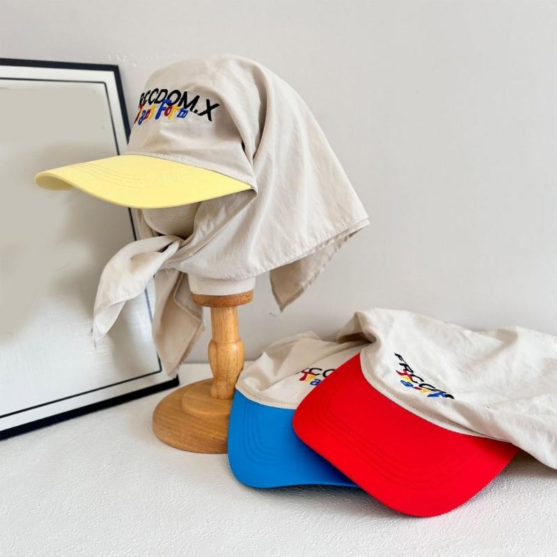 Wide Brimmed Baseball Hat Sun Hat Outdoor Hat Curved Brimmed Kerchief for Exercise Baseball Hat Headwear