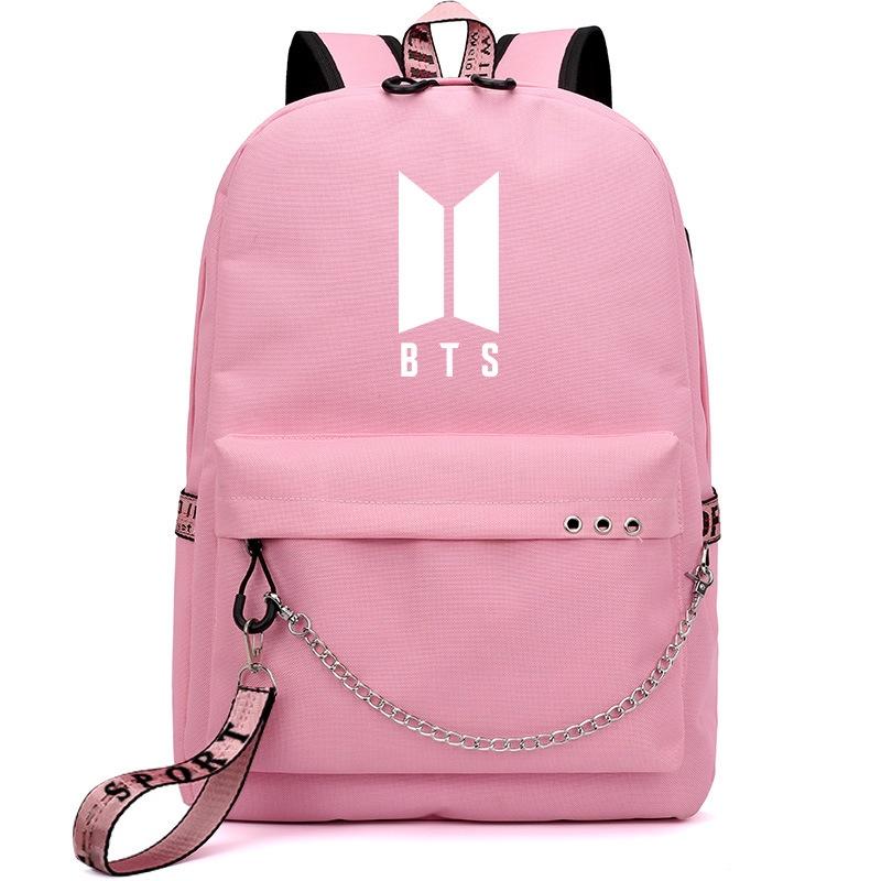 Zaino Kpop Bts Bangtan Boys Tela Zaino Scolastico Con Porta Usb E Design Elegante