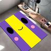 Cute Smiley Face Purple Carpet suitable as a non-slip mat for the living room or bedroom sofa