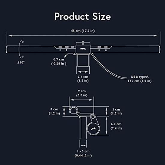 BenQ ScreenBar Screen bar monitor hanging light light monitor lamp monitor [desk light]