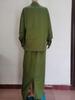 In Stock: 2024 Spring Midi Skirt Set - Middle Eastern Muslim Women's Loose Long-Sleeved Shirt & Casual Two-Piece Set