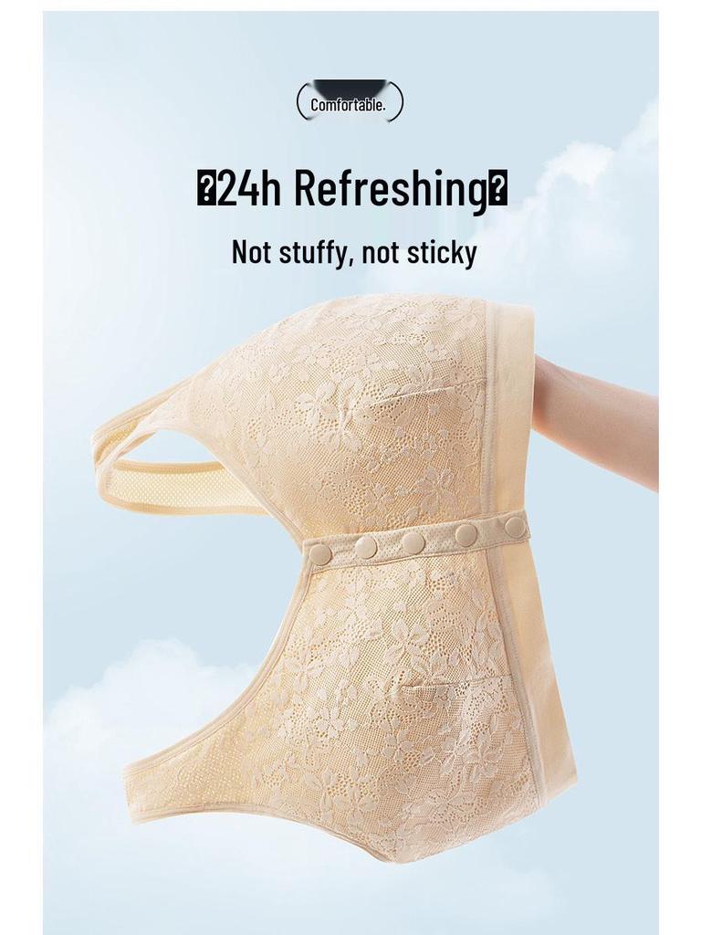 Frühling-Sommer Maulbeerseide Post-Mastektomie BH im Westenstil mit Frontverschluss