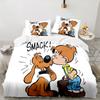 Kiss Boule Adventure Bedding Set 3pcs, High Quality Bedding Set Including 1pc Duvet Cover And 2pcs Pillowcases for Bedroom, Dormitory Gift