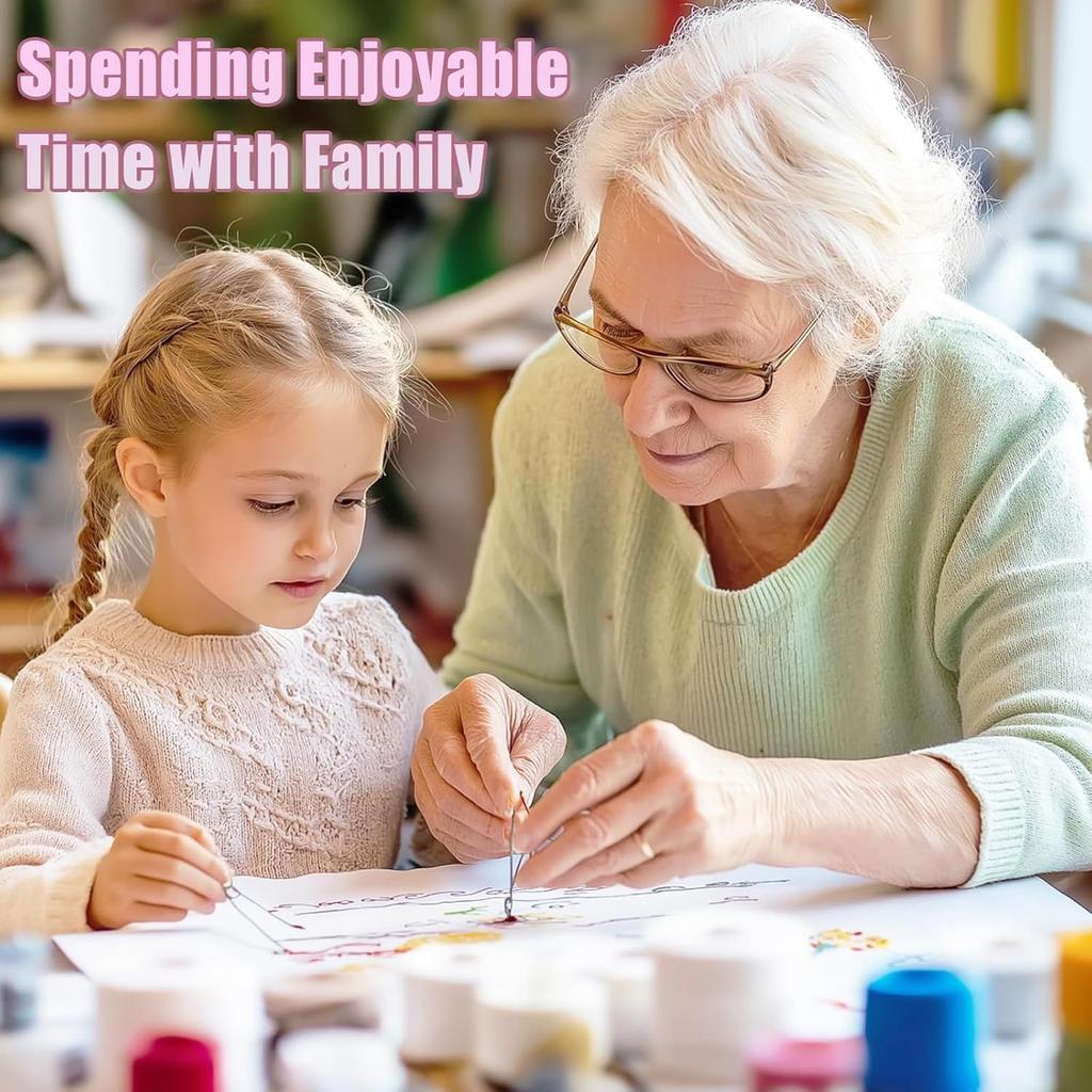 DIY Stitch Book,Embroidery Stitch Book on Linen Fabric,Comprehensive Guide with Various Patterns,Contains Multiple Sewing Tools,Beginners Enthusiasts