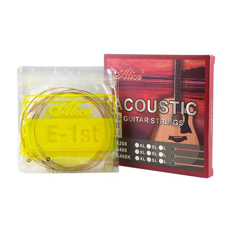 Alice Children's Folk Acoustic Guitar Strings Set 011/012 - Beginner Instrument Strings