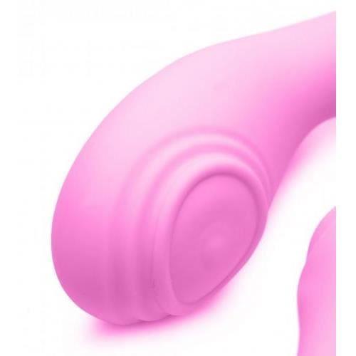 Strap U U-Pulse Silicone Vibrating Strapless Strap-On - Pink