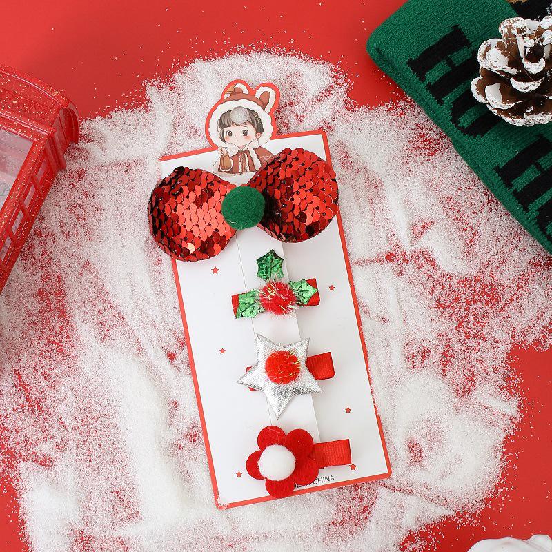 Santa Claus Hair Clips: Adult & Children's Christmas Antler Accessories