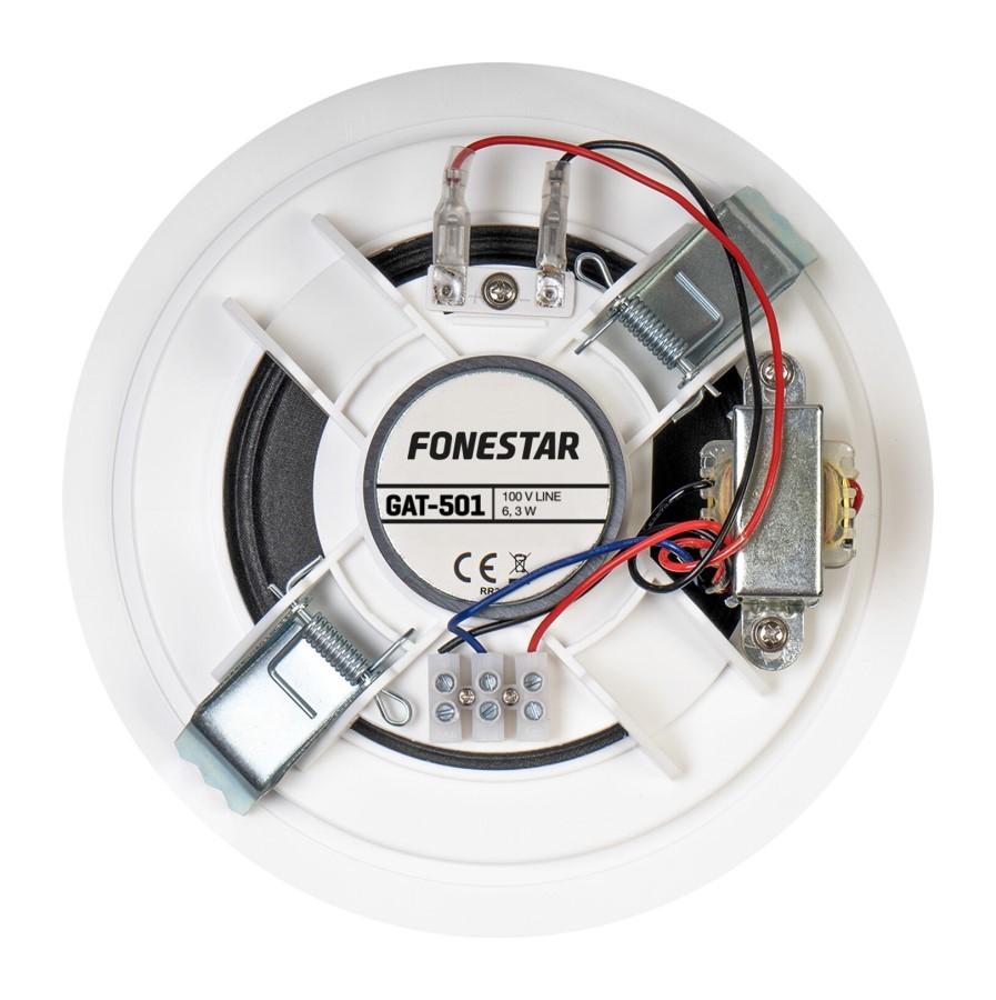 Fonestar GAT-501 - Round 100 V Built-in Speaker, 5'', White, Fonestar