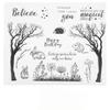 Transparent TPR Stamp Rectangle Silicone Stamp Paper Craft Transparent Stamp  Handcraft Lover