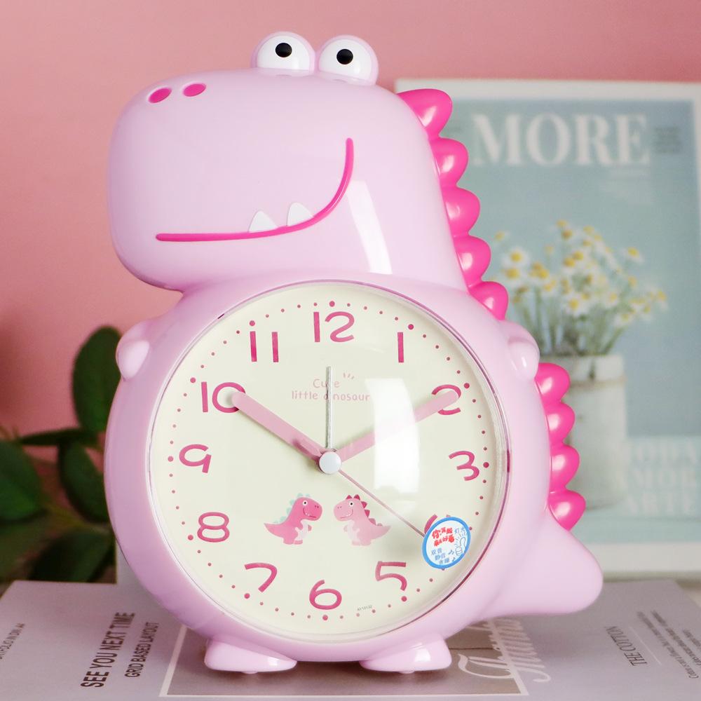

Children s Dinosaur Voice Music Alarm Clock Night Light Integrated Bedside Silent Scan Snooze Clock Silent Scan Seconds