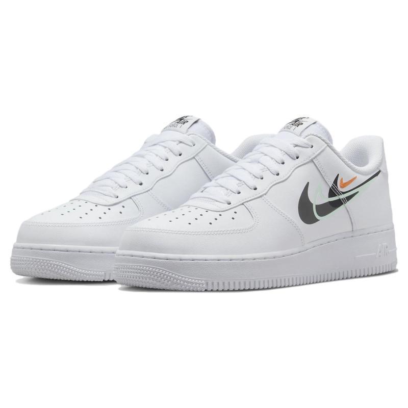 Nike Air Force 1 Low "Multi Swoosh" White Black Sneakers FN7807-100