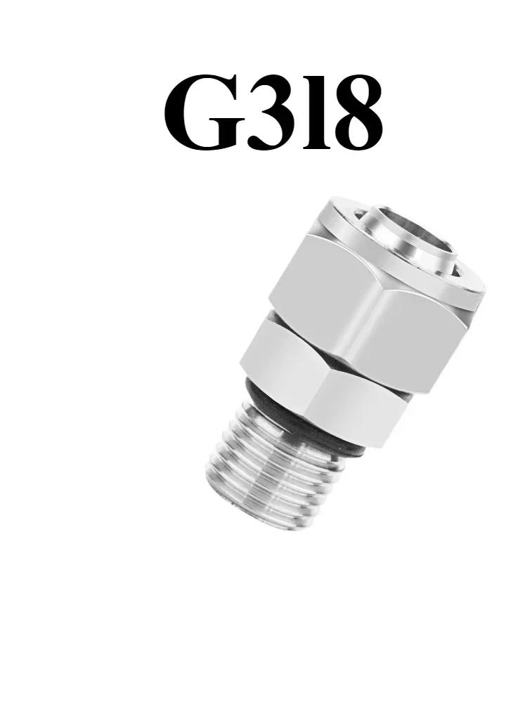 4 6 8 10 12 Hose Quick Twist 1/8 1/4 3/8 1/2 Inch BSPP Male 304 316L Stainless Steel Pipe Fitting Connector Air Water Pneumatic
