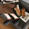 New Winter Women Snow Warm Suede Leather Lazy Loafers Boots Shoes Woman Lady Female Flat  Boots Mules 2024
