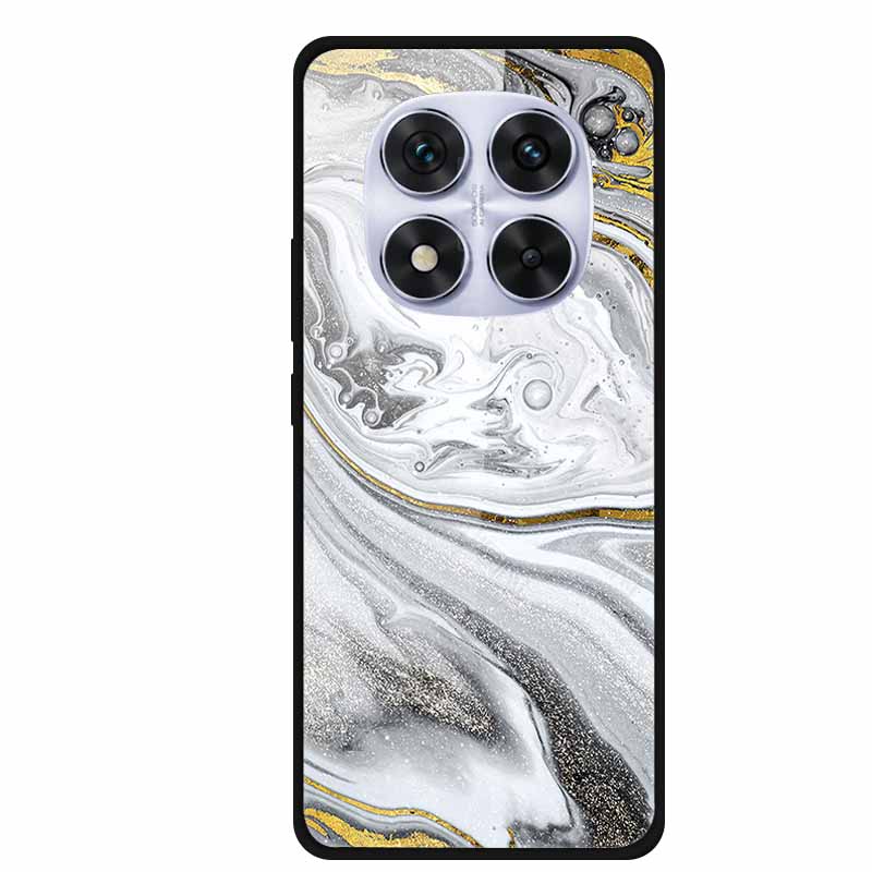 Tempered Glass Case For Xiaomi Redmi Note 14 Pro 5G Back Cover PC Hard Shockproof Cases Beer Marble Texture Cool Fashion Funda