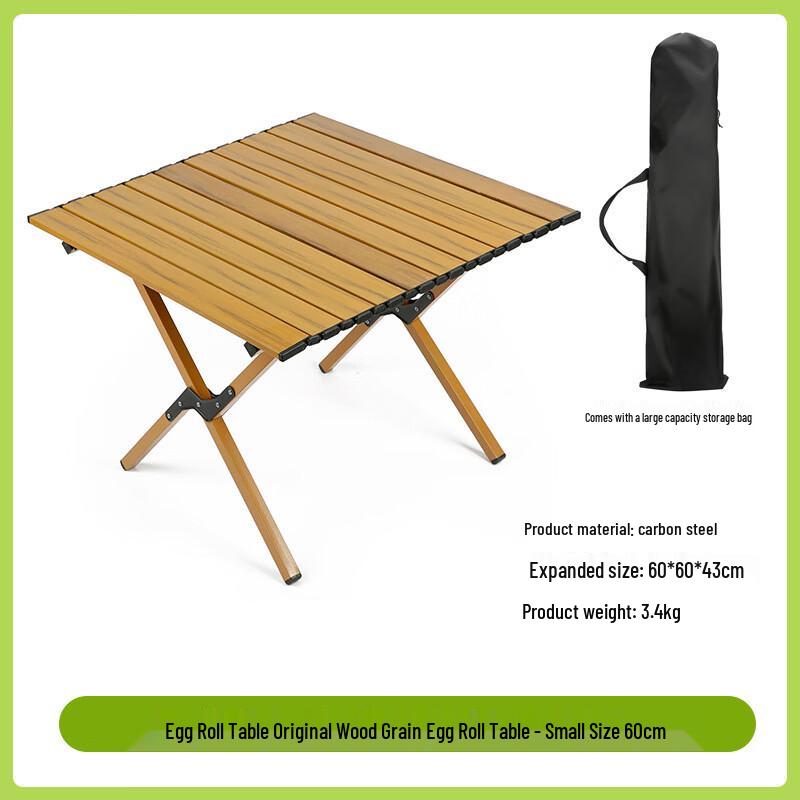 OIMG Outdoor Portable Carbon Steel Folding Camping Table