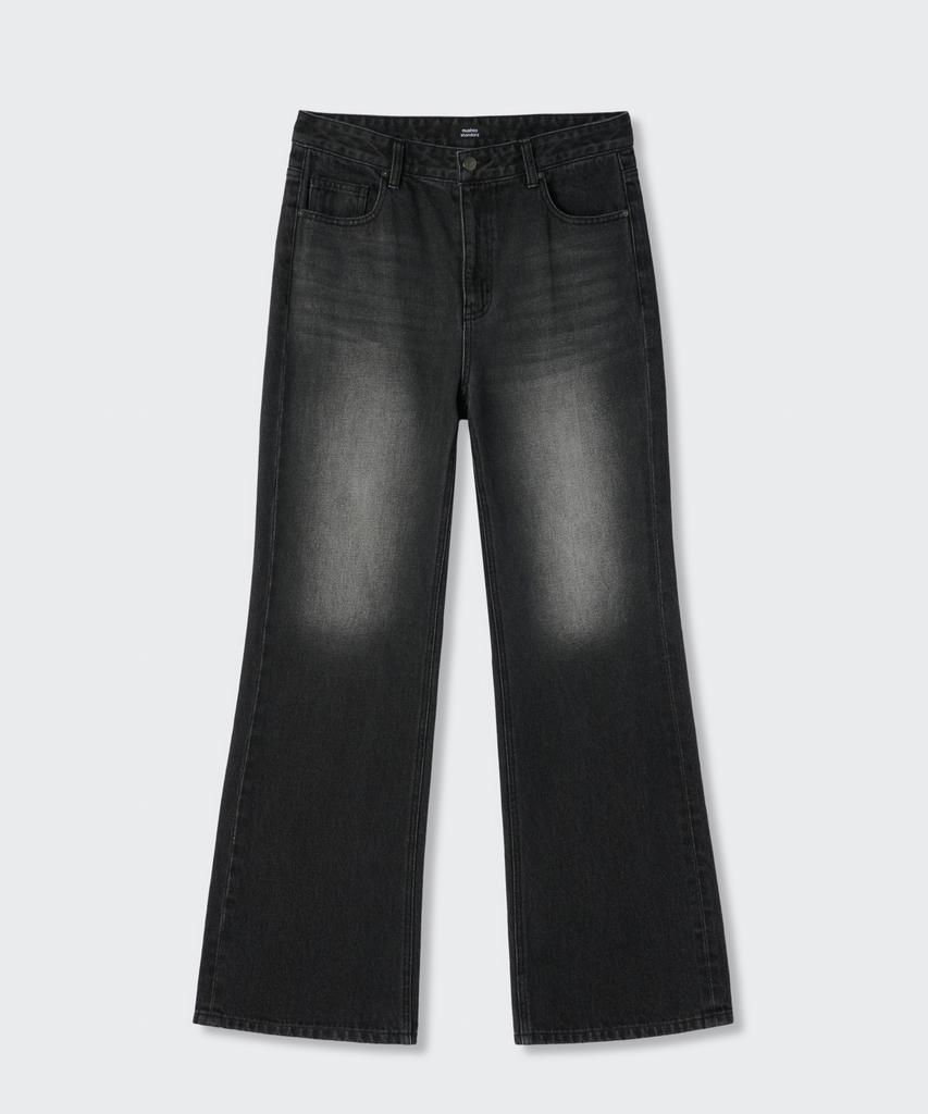 Musinsa Standard Woman Women'S Loose Flare Denim Pants [Washed Black]