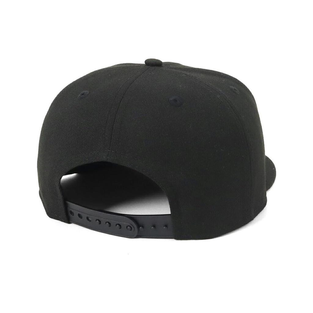 New Era 9FIFTY Cap with Metal Flag Logo Badge, BlackMetal Gold, ML, 950 METAL FLAG BLK GLD 251 14388582 NER36C4839