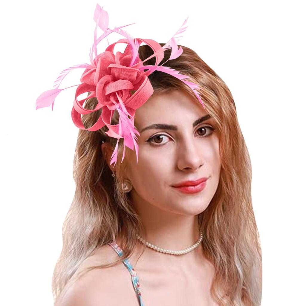 Hair Clip Flowers For Women Fascinators For Women High Tea Party Hats Cocktail Wedding Headware Bridal Headpiece