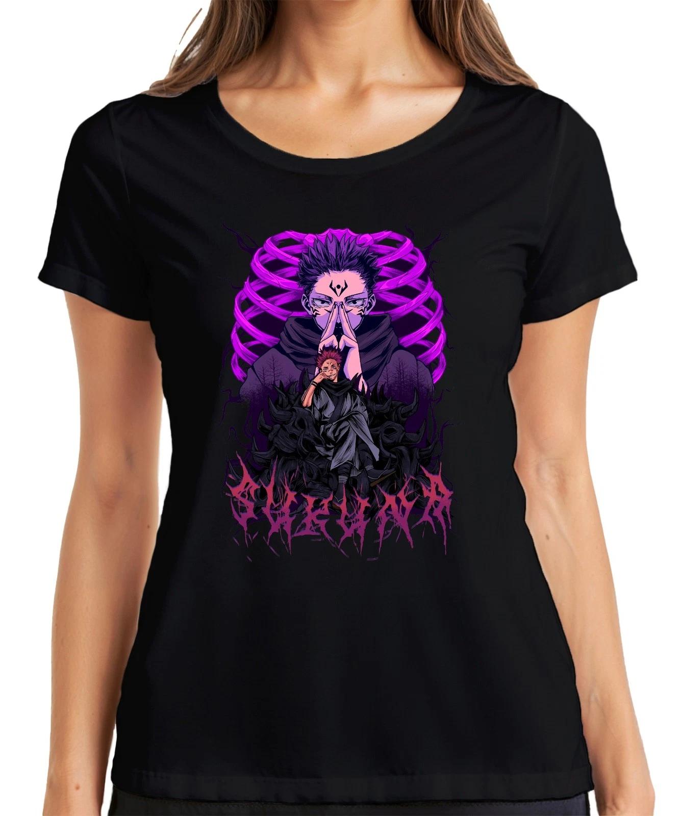 Sukuna Itadori Jujutsu Kaisen Anime Fluchkönig Otaku Geschenk Damen T-Shirt XS