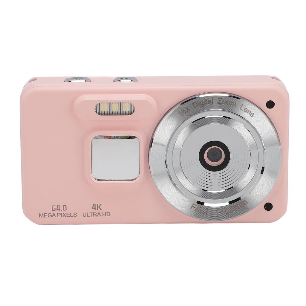 4K Digital Camera Portable 64MP 18x Zoom Autofocus Anti Shake Selfie HD Video   Camera Compact Travel Camera for Teen Boy Girl Kids