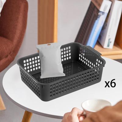 6 Stück Schreibtisch Aufbewahrungskorb Behälter Schminktischablagen Papierkörbe Deko Organizer