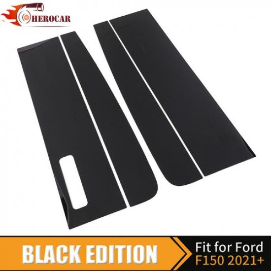 Black Window Pillar Post Cover For Ford F150/f250/f350/f450 + Regular Cab