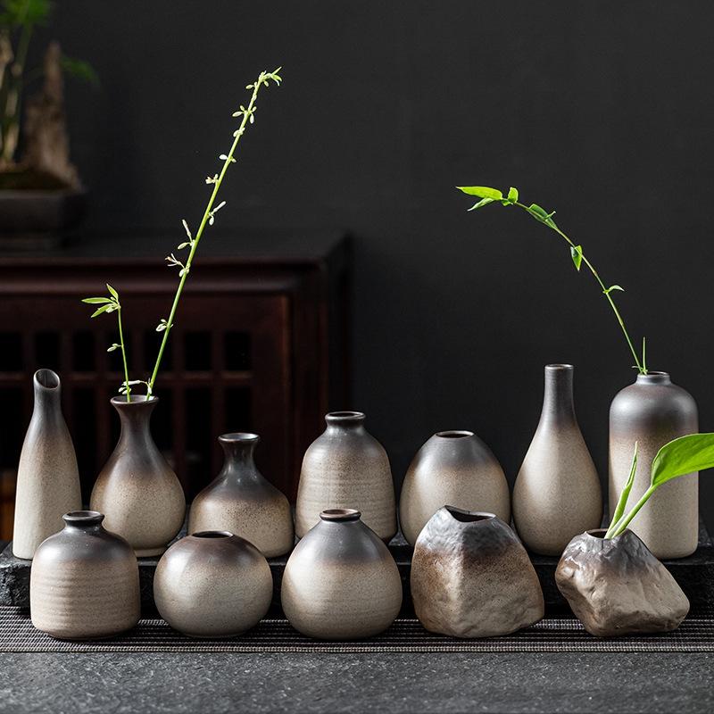 Mini Flower Vases Ceramics Vase For Flowers Decotative Table Vase Decorations Home Decor Wedding Flower Vases