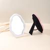 Artistic Cloud Shape Makeup Mirror for Desk and Tabletop Vanity Mirror with Adjustable Brackets Aesthetic Mirror Decors