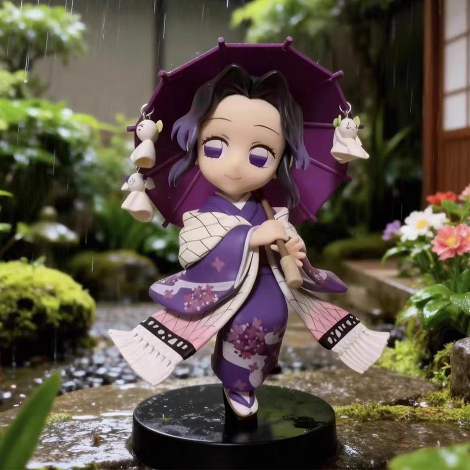 Genuine Blind Box Figure Plum Rain Series Kochou Shinobu Tomioka Giyuu Kanroji Mitsuri Mystery Box Figure Toy Gift