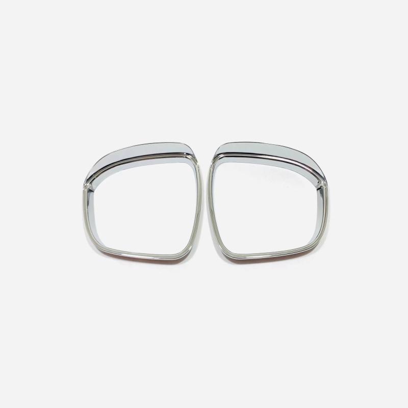 For Nissan Qashqai J12   ABS Carbon Fiber Side Door Rearview Mirror Cover rear view  rain eyebrow Trims Accessories ABS chrome A