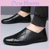 Men Casual Leather Shoes With Soft Sole For Work And Office Use