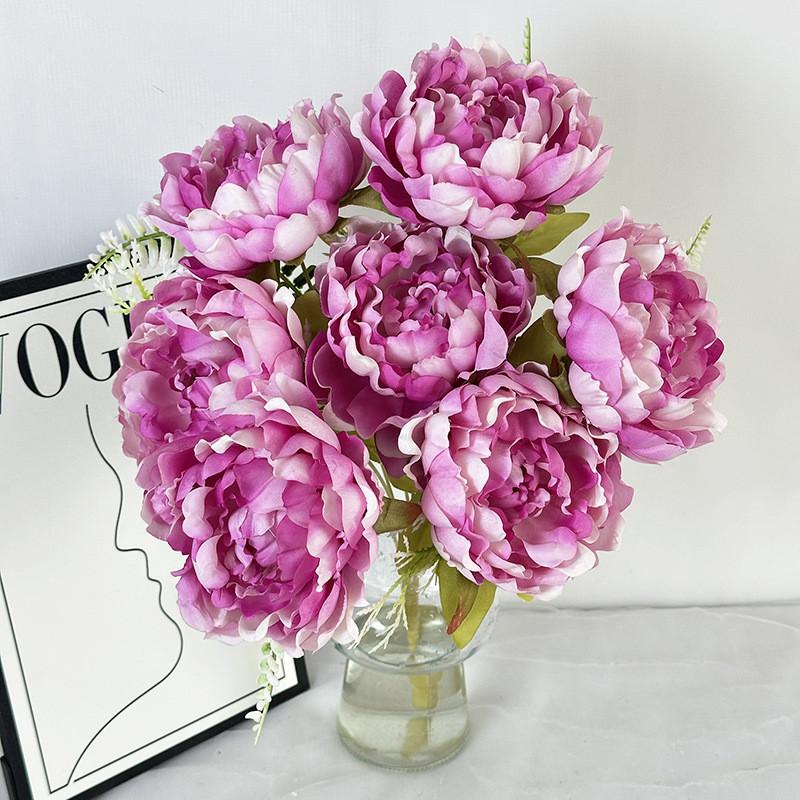 Peony Wedding Decor Artificial Flower Arrangement For Home And Event Styling