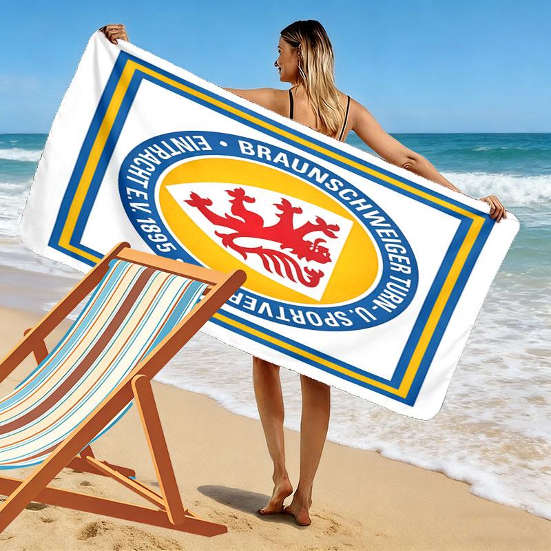 Eintracht Legacy Print Beach Towel, Large Soft Quick Dry Towel for Beach Camping Swimming