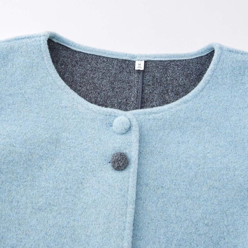 IEF Women's Autumn Slimming Short Wool Blend Coat