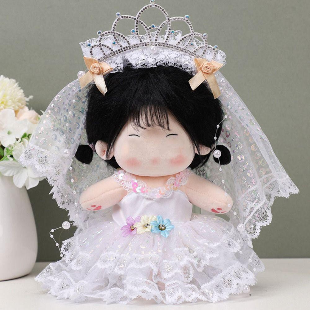 Multicolor Miniature Dress Suit 20CM Shirt Braces Set Gift Doll Clothes  Cotton Stuffed Doll