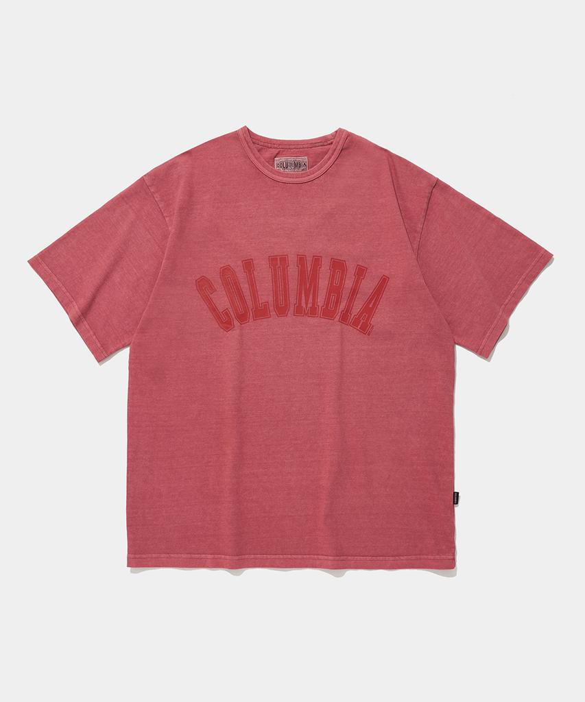 COLUMBIA UNIVERSITY Columbia Tot Dyed S/S T-Shirts_Red
