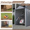 100x187x160cm Bicycle Garage, Waterproof Outdoor Bicycle Shed with Steel Frame & UV Protection – For Bicycle, Motorcycle, Scooter, Garden Tools