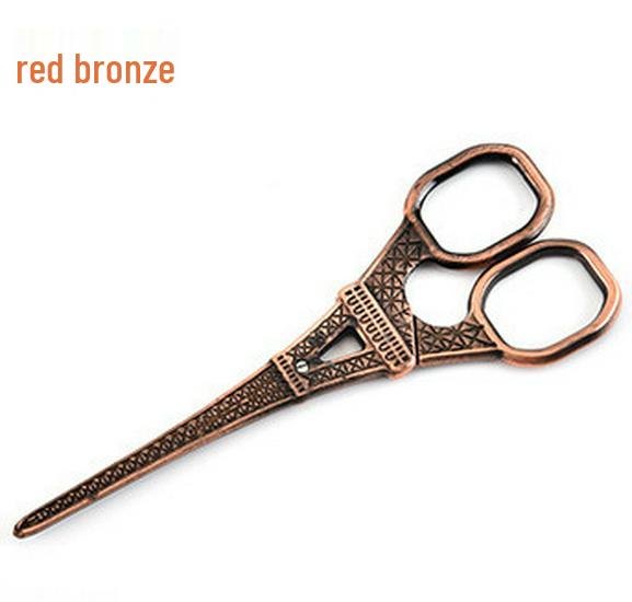 14cm Stainless Steel Eiffel Tower Shaped Scissors - Retro Thread Snippers & Tea Bag Cutters