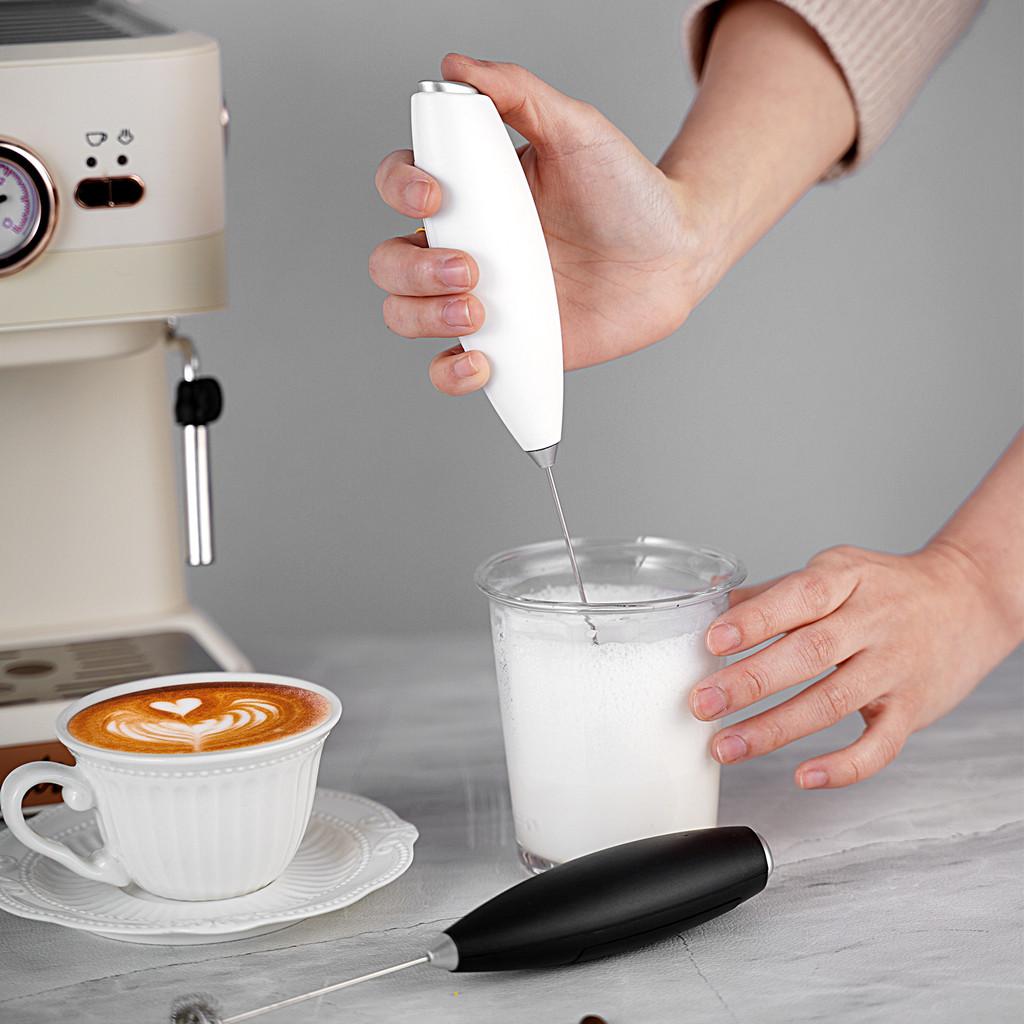 Home Kitchen Handheld Milk Frother With 304 Stainless Steel Beater For Coffee And Egg Mixing