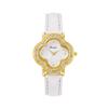 Quartz watch with four-leaf clover diamond dial shell strap luxury for students in summer graduation season.
