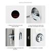 2Pieces Combination Lock 3 Digit Code Cams Lock Accessory for Drawers and Cabinet Sturdy Zinc Alloy Materials Use