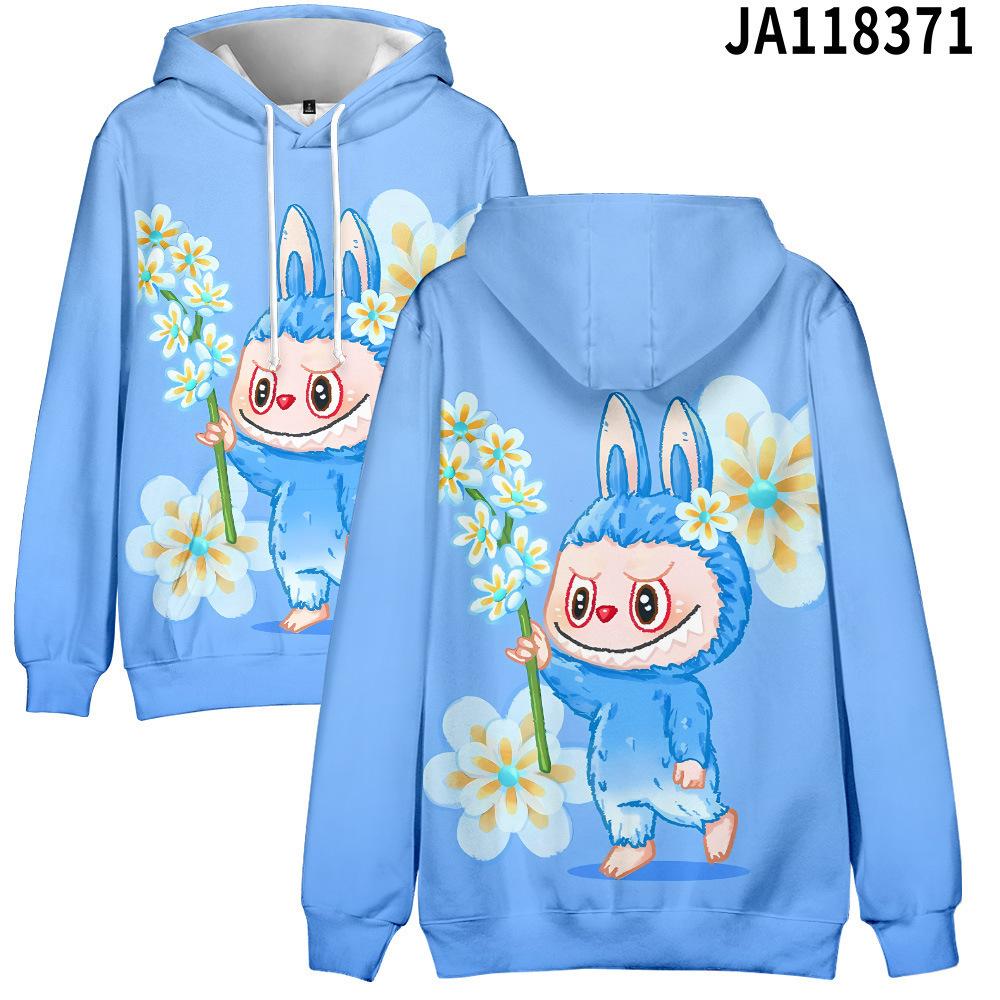 2025 New LABUBU Printed Children's Hoodie Cute Cartoon Style Girls' Hoodie Sportswear Casual Comfortable Style Top