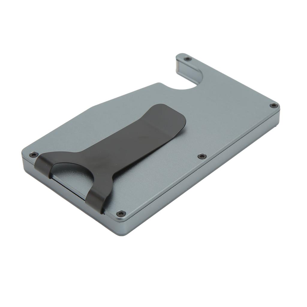 Aluminum Alloy Card Holder Antimagnetic Anti Theft Swiping Card Case Auto Popping Up Credit Card