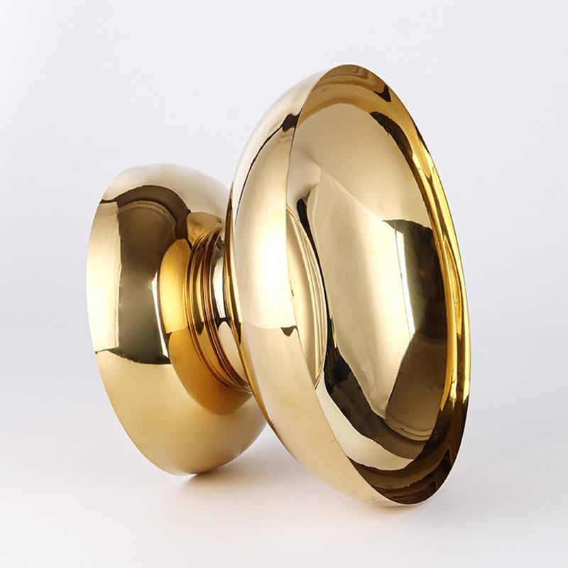 Luxuriöses Edelstahlgeschirr, runder Obstteller mit hohem Fuß, Salatschüssel, Snack-Aufbewahrungsbox, Küchendekorationsornamente